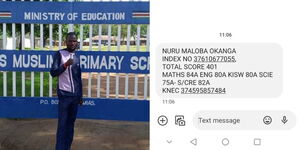 Azimio ardent supporter Nuru Okanga and the fake results.