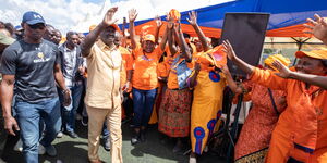 Azimio party leader Raila Odinga at Camp Toyoyo in Nairobi on February 4, 2024