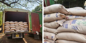 Bags of sugar siezed by the Anti Counterfeit Authority on Wednesday, August 20.
