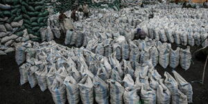 bags of charcoal