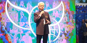 Televangelist Benny Hinn at a crusade in Nyayo Garden, Nairobi 