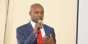 Bomet Governor Hillary Barchok at a conference on September 1, 2023