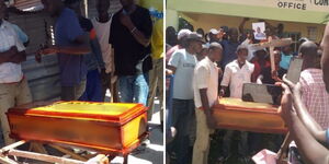 Bondo Sub-County residents stage demonstrations after their MP voted in favour of the Finance Bill 2024.
