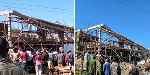 Three-storey building under construction collapses in Iten, Elgeyo Marakwet County on Ocotber 24, 2024
