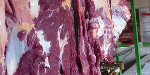 Meat in a butchery