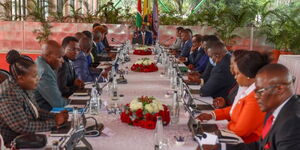 President William Ruto chairing a Cabinet meeting in Nairobi on January 15, 2024.