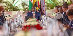 President William Ruto chairing Cabinet meeting on January 15, 2023.