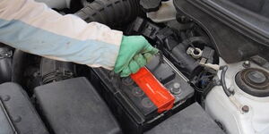 File photo of a car battery