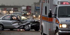 A car accident in the US on April 2022