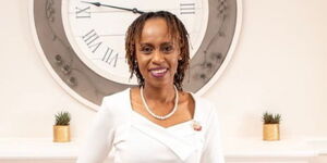 Former Managing Editor, Digital at Standard Group, Caroline Kimutai poses for a photo after she was featured in the book 'Pivoting in Heels' by Carole Mandi in 2021. 