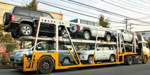 Photo of Vehicles loaded on a car haulier captured on September 2019