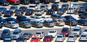 Cars parked in Nairobi City.