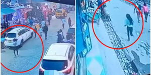 Snippets of the CCTV footage tracking Patience Mumbe's Movements