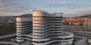 A photo of the Africa CDC Headquarters in Addis Ababa, Ethiopia