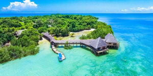 A photo of the Chale Island in Kwale County which as recovered from private developers on October 9, 2023.