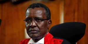 Chief Justice David Maraga during a court session in 2017.