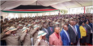 Regional Commissioners, County Commissioners and Deputy County Commissioners at the Kenya School of Government in Lower Kabete on Tuesday, August 20.