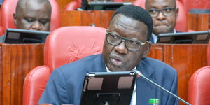 CS Davis Chirchir appears before the Senate's Departmental Committee on Tueday 11th of July 