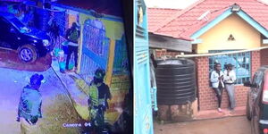 Image of the gunmen captured on the night of august 12, 2024 and and the home of Joseph Kimani