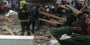 A school wall Collapses in Dagoretti, Nairobi