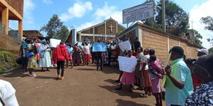 Congregants from PCEA Gatundu protesting on May 26, 2024