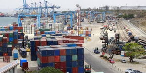 Containers at Mombasa Port