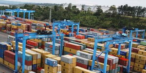 Containers at Mombasa Port.