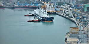 A section of the Port of Mombasa 