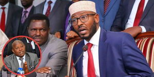 Wajir Governor and Council of Governors chairperson Ahmed Abdullahi addressing the media on May 19, 2025.