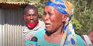 Eunice, a resident in Murang'a, imitates animal sounds during an interview with Inooro TV
