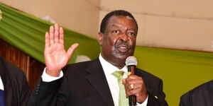 Amani National Congress (ANC) leader Musalia Mudavadi at Bomas of Kenya on January 23, 2022. 