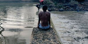 The dam along River Kathaani in Machakos county