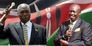 Daniel Moi and Rigathi Gachagua