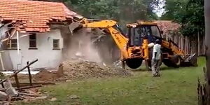 Demolition in Kisumu County in November 2020.