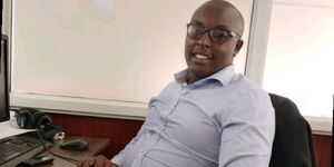 Journalist Dennis Kipyegon who was suspended by the Media Council of Kenya