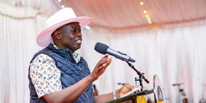 Deputy President addressing leaders at the Mount Kenya Golf Festival on Saturday October 21, 2023