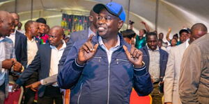 Deputy President Rigathi Gachagua attends celebrations to mark Muigai wa Njoroge's 25years in the music industry  on Sunday, April 30, 2023.