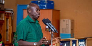 Deputy President Rigathi Gachagua during a church service in Mathira Constituency, Nyeri County on Sunday April 9, 2023