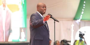 Deputy President Rigathi Gachagua in Kirinyaga County on June 13, 2023 