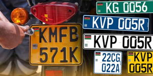 New generative digital number plates launched by the National Transport and Safety Authority (NTSA) in 2022