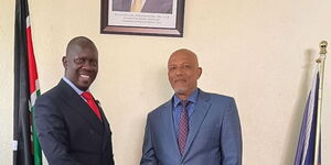 Director of Public Prosecutions (DPP) Renson Ingonga (left) and EACC CEO Twalib Mbarak.