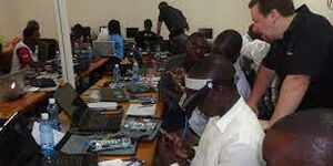 A class session at Computer for Schools Kenya (CFSK)