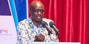 Deputy President Rigathi Gachagua speaking during the 17th Annual Planners Convention, Diani, Kwale County on November 28, 2023.