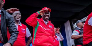 DP Rigathi Gachagua flags off heart-to-heart run in Lang'ata on Saturday, June 17, 2023.