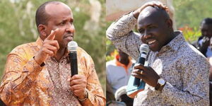 A collage of National Assembly Majority Leader Aden Duale and his Senate counterpart Kipchumba Murkomen