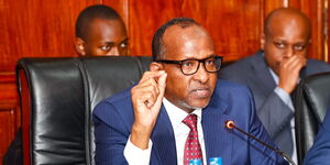 CS Aden Duale before the National Parliamentary Committee on Implementation on Thursday, July 13th 
