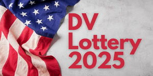 A photo showing the DV Lottery 2025. 