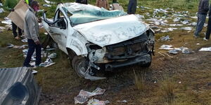 A Nation Media Group vehicle was involved in a grisly accident on Friday evening, August 7, 2020