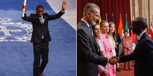 Eliud Kipchoge during the Princess of Asturias Award in Spain on October 20, 2023