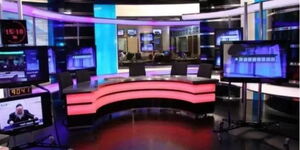 An undated image of an empty TV station in Kenya